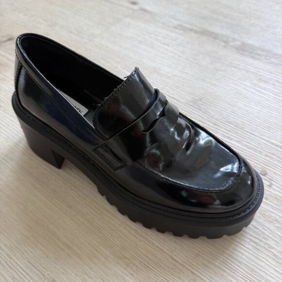 Steve Madden Shoes - Steve Madden Alden Black Loafers Size 9